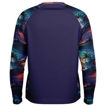 Chokefish™ Long Sleeve Every Day All Weather Trees&Boats Shirt Men's-004